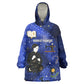 Harriet Powers Kid Wearable Blanket Hoodie African American History - Galaxy Celestial Starry Night - Folk Art Quilter