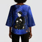 Harriet Powers Kimono Sleeve Blouse African American History - Galaxy Celestial Starry Night - Folk Art Quilter