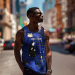 Harriet Powers Men Tank Top African American History - Galaxy Celestial Starry Night - Folk Art Quilter