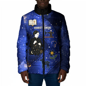 Harriet Powers Padded Jacket African American History - Galaxy Celestial Starry Night - Folk Art Quilter