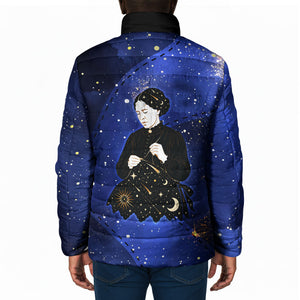 Harriet Powers Padded Jacket African American History - Galaxy Celestial Starry Night - Folk Art Quilter