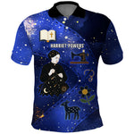 Harriet Powers Polo Shirt African American History - Galaxy Celestial Starry Night - Folk Art Quilter