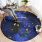 Harriet Powers Round Carpet African American History - Galaxy Celestial Starry Night - Folk Art Quilter