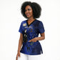 Harriet Powers Scrub Top African American History - Galaxy Celestial Starry Night - Folk Art Quilter