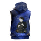 Harriet Powers Sleeveless Hoodie African American History - Galaxy Celestial Starry Night - Folk Art Quilter