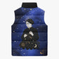 Harriet Powers Sleeveless Puffer Jacket African American History - Galaxy Celestial Starry Night - Folk Art Quilter