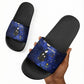 Harriet Powers Slide Sandals African American History - Galaxy Celestial Starry Night - Folk Art Quilter