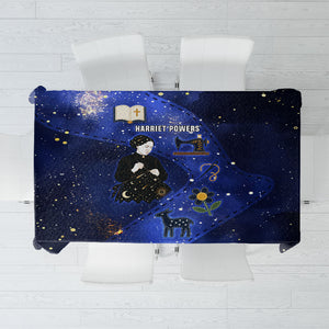 Harriet Powers Tablecloth African American History - Galaxy Celestial Starry Night - Folk Art Quilter