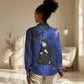 Harriet Powers Women Casual Shirt African American History - Galaxy Celestial Starry Night - Folk Art Quilter