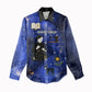 Harriet Powers Women Casual Shirt African American History - Galaxy Celestial Starry Night - Folk Art Quilter