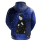 Harriet Powers Zip Hoodie African American History - Galaxy Celestial Starry Night - Folk Art Quilter