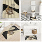 Harriet Powers Celestial Mystery Bathroom Set Vintage Line Art - African American Folk Quilt Pattern