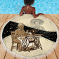 Harriet Powers Celestial Mystery Beach Blanket Vintage Line Art - African American Folk Quilt Pattern