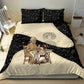 Harriet Powers Celestial Mystery Bedding Set Vintage Line Art - African American Folk Quilt Pattern