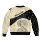 Harriet Powers Celestial Mystery Bomber Jacket Vintage Line Art - African American Folk Quilt Pattern