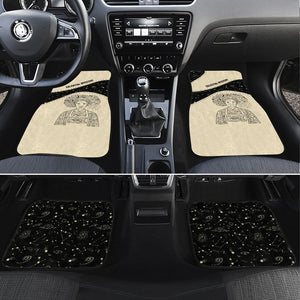 Harriet Powers Celestial Mystery Car Mats Vintage Line Art - African American Folk Quilt Pattern