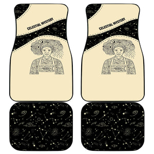 Harriet Powers Celestial Mystery Car Mats Vintage Line Art - African American Folk Quilt Pattern