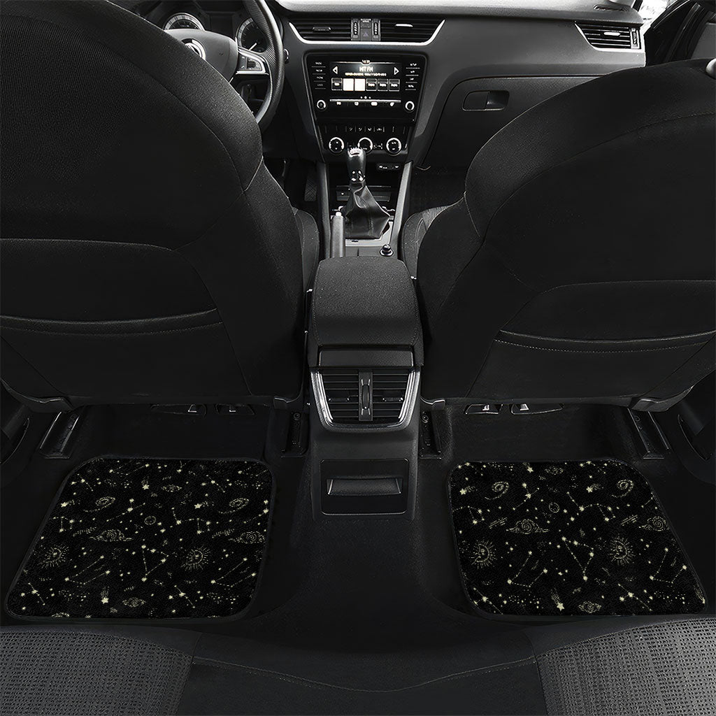 Harriet Powers Celestial Mystery Car Mats Vintage Line Art - African American Folk Quilt Pattern