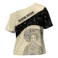 Harriet Powers Celestial Mystery Cross Shoulder Shirt Vintage Line Art - African American Folk Quilt Pattern