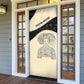 Harriet Powers Celestial Mystery Door Cover Vintage Line Art - African American Folk Quilt Pattern