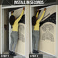 Harriet Powers Celestial Mystery Door Cover Vintage Line Art - African American Folk Quilt Pattern