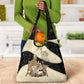 Harriet Powers Celestial Mystery Grocery Bag Vintage Line Art - African American Folk Quilt Pattern