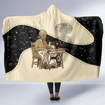 Harriet Powers Celestial Mystery Hooded Blanket Vintage Line Art - African American Folk Quilt Pattern