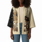 Harriet Powers Celestial Mystery Kimono Vintage Line Art - African American Folk Quilt Pattern