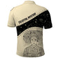 Harriet Powers Celestial Mystery Polo Shirt Vintage Line Art - African American Folk Quilt Pattern