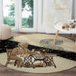 Harriet Powers Celestial Mystery Round Carpet Vintage Line Art - African American Folk Quilt Pattern