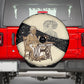 Harriet Powers Celestial Mystery Spare Tire Cover Vintage Line Art - African American Folk Quilt Pattern