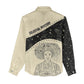 Harriet Powers Celestial Mystery Women Casual Shirt Vintage Line Art - African American Folk Quilt Pattern