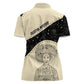 Harriet Powers Celestial Mystery Women Polo Shirt Vintage Line Art - African American Folk Quilt Pattern