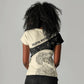 Harriet Powers Celestial Mystery Women V-Neck T-Shirt Vintage Line Art - African American Folk Quilt Pattern