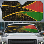 Daughters Of Isis Auto Sun Shade Ancient Egyptian Queen Hieroglyphic Art