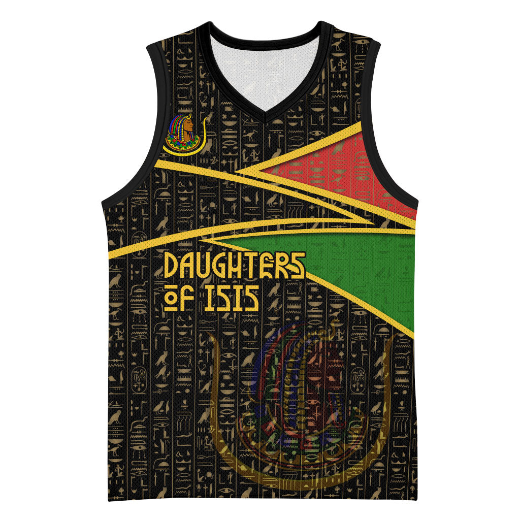 Daughters Of Isis Basketball Jersey Ancient Egyptian Queen Hieroglyphic Art