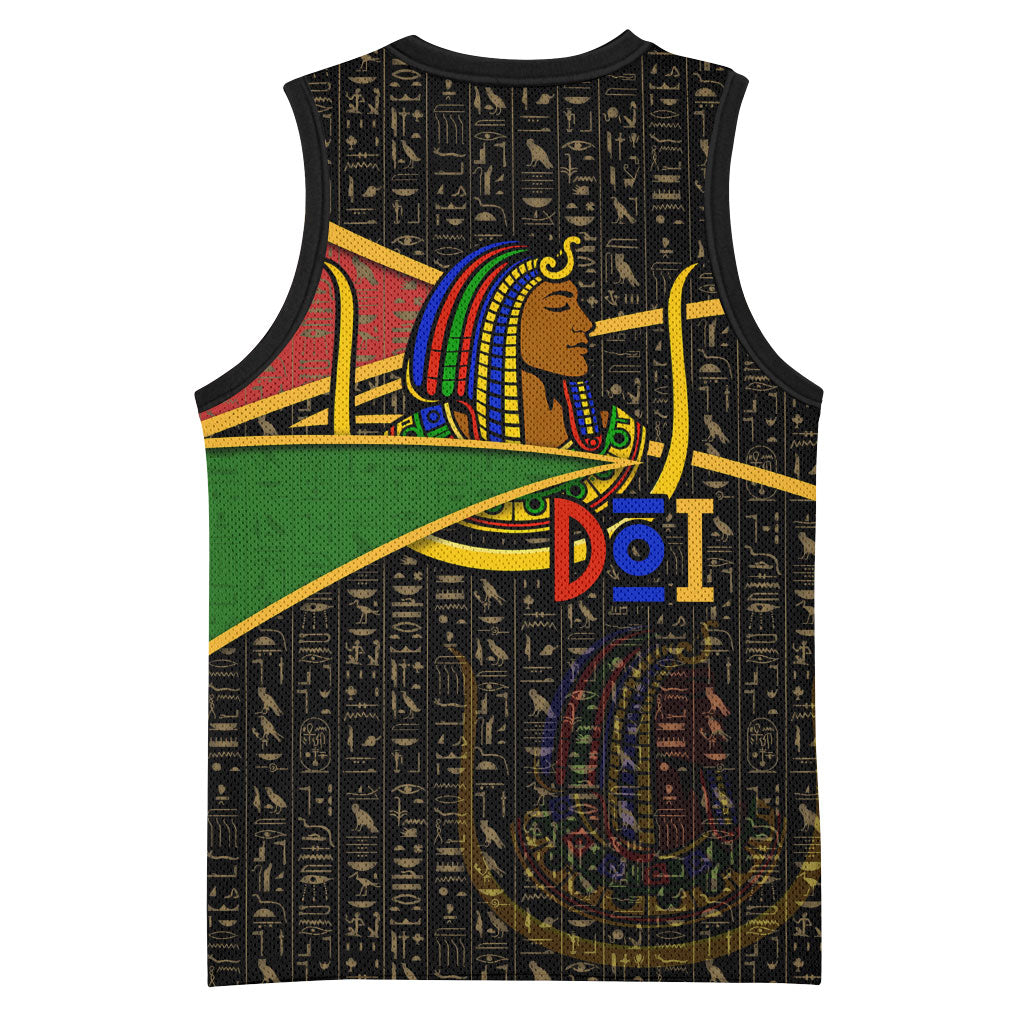 Daughters Of Isis Basketball Jersey Ancient Egyptian Queen Hieroglyphic Art