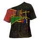 Daughters Of Isis Cross Shoulder Shirt Ancient Egyptian Queen Hieroglyphic Art