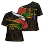 Daughters Of Isis Cross Shoulder Shirt Ancient Egyptian Queen Hieroglyphic Art