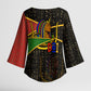 Daughters Of Isis Kimono Sleeve Blouse Ancient Egyptian Queen Hieroglyphic Art