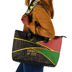 Daughters Of Isis Leather Tote Bag Ancient Egyptian Queen Hieroglyphic Art