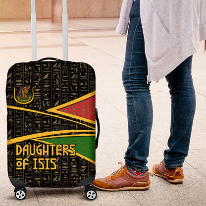 Daughters Of Isis Luggage Cover Ancient Egyptian Queen Hieroglyphic Art