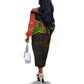 Daughters Of Isis Off The Shoulder Long Sleeve Dress Ancient Egyptian Queen Hieroglyphic Art