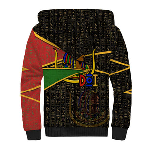 Daughters Of Isis Sherpa Hoodie Ancient Egyptian Queen Hieroglyphic Art