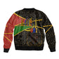 Daughters Of Isis Sleeve Zip Bomber Jacket Ancient Egyptian Queen Hieroglyphic Art