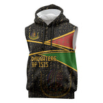 Daughters Of Isis Sleeveless Hoodie Ancient Egyptian Queen Hieroglyphic Art