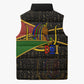 Daughters Of Isis Sleeveless Puffer Jacket Ancient Egyptian Queen Hieroglyphic Art