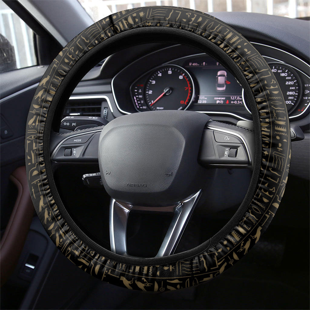 Daughters Of Isis Steering Wheel Cover Ancient Egyptian Queen Hieroglyphic Art