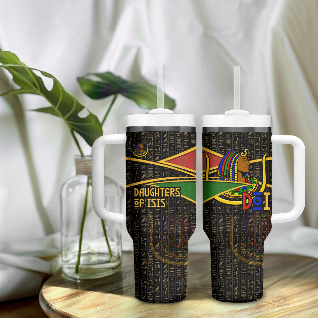 Daughters Of Isis Tumbler With Handle Ancient Egyptian Queen Hieroglyphic Art