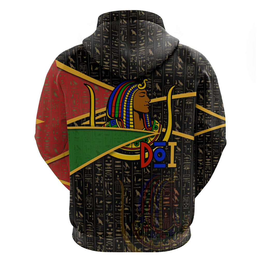 Daughters Of Isis Zip Hoodie Ancient Egyptian Queen Hieroglyphic Art